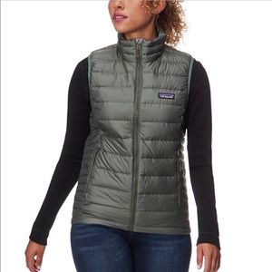 Patagonia gray down vest